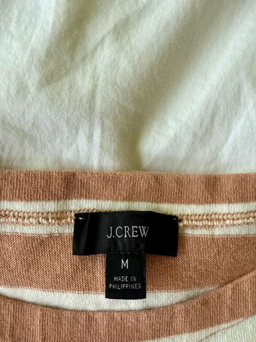 J. Crew striped boatneck top - women's size M - Picture 2 of 2